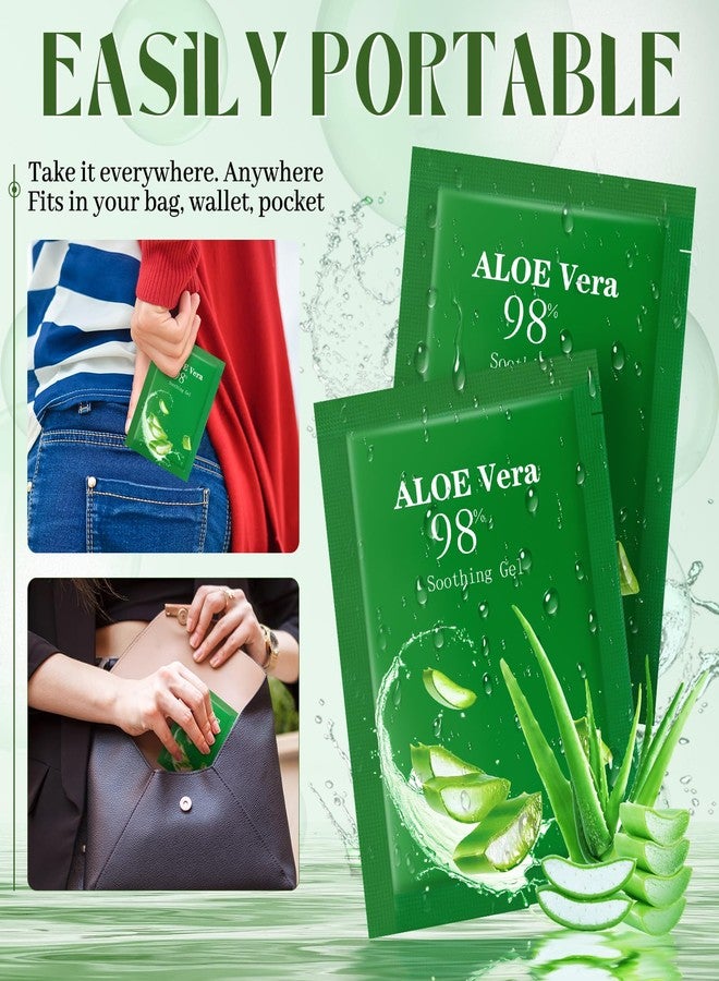 Siifert 60 Pcs Travel Size Aloe Vera Gel 98% Organic After Sun Moisturizer for Face, Body, Soothing Hydrating Lotion Bulk for Winter Vacation, Guests Skin Care Gifts - Image 5